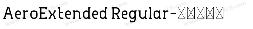 AeroExtended Regular字体转换